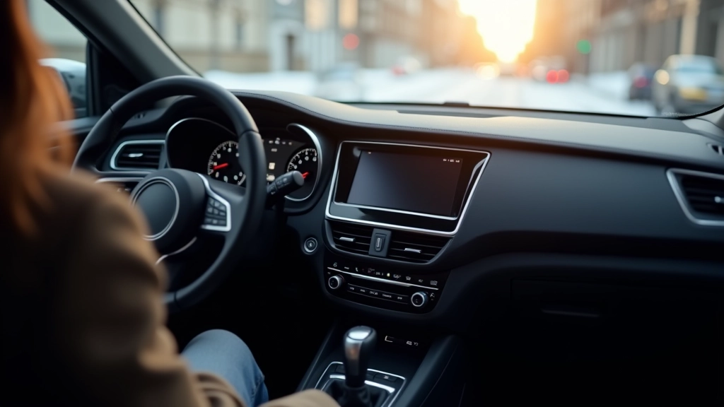 Modern SUV interior showing electronic stability control system display