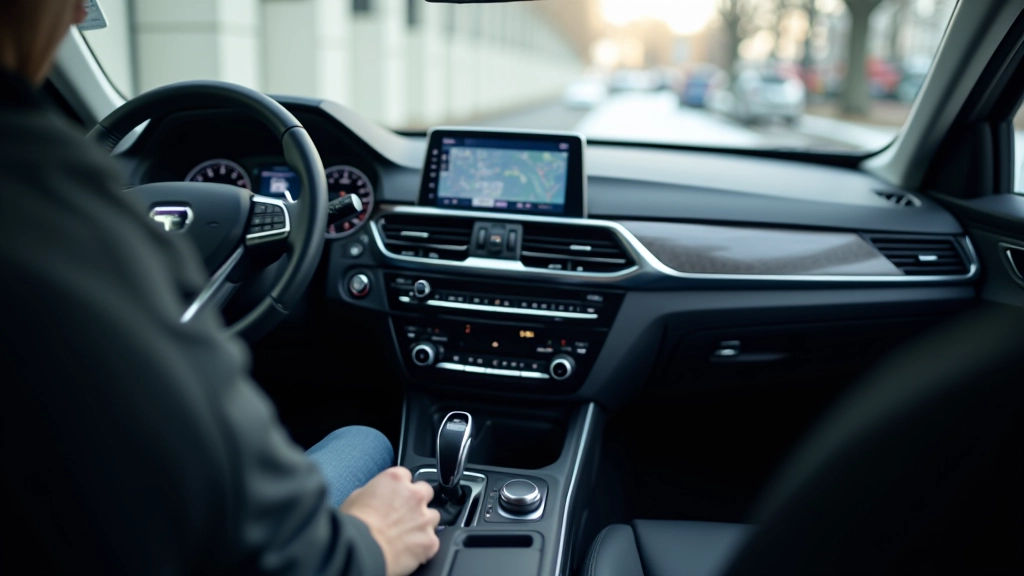 Modern SUV interior center console showing intuitive control layout and infotainment system